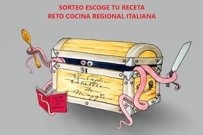 SORTEO ESCOGE TU RECETA DEL RETO COCINA REGIONAL ITALIANA...AND THE WINNER IS...