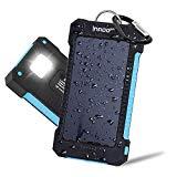 7 gadgets para disfrutar del verano Innoo Tech Cargador Solar 10000mAh, Power Bank portátil con Batería Externa y Protección IP65(a Prueba de Golpes,Agua,Polvo), Indicadores y Linterna LED para teléfono Android, Apple, Altavoces