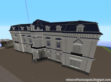 Réplica Minecraft del Palacio de Aiete, Donostia, España.