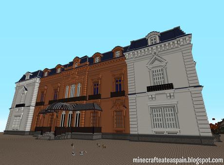 Réplica Minecraft del Palacio de Aiete, Donostia, España.