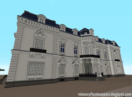 Réplica Minecraft del Palacio de Aiete, Donostia, España.