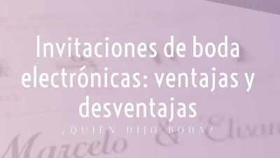 Invitaciones de boda electrónicas: ventajas y desventajas