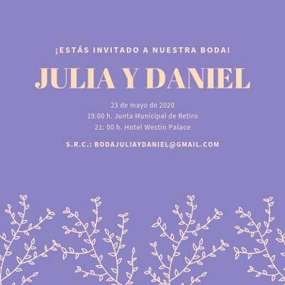 Invitacion generada con Canva