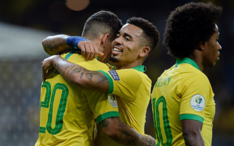 Brasil venció 2-0 a Argentina y jugará la final en el Maracaná.