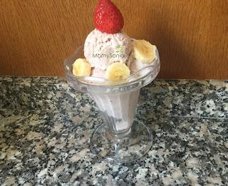HELADO DE FRESA Y PLÁTANO EN THERMOMIX Y TRADICIONAL HELADO DE FRESA Y PLÁTANO EN THERMOMIX Y TRADICIONAL