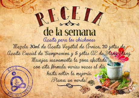 Receta: Aceite para los chichones