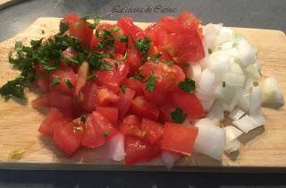 Ensalada fría de marisco a la parrilla