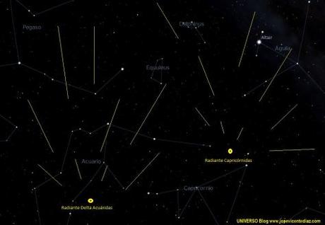 Preciosa doble lluvia de meteoros el 30 de julio Preciosa doble lluvia de meteoros el 30 de julio