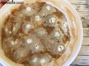 Tarta cebolla, manzana queso cabra gluten