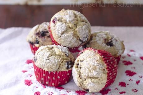 MUFFINS INTEGRALES DE MORAS CON STREUSEL