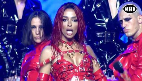 Eleni Foureira actuó con ‘El ritmo psicodélico’ en los MAD VMA 2019 Actuación de Eleni Foureira