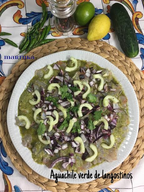 Aguachile Verde De Langostinos