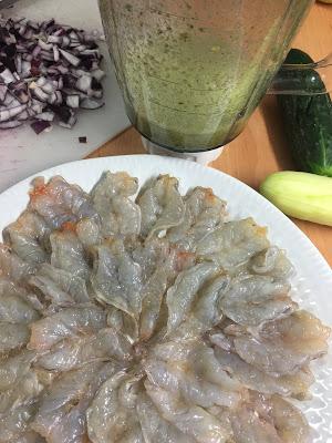 Aguachile Verde De Langostinos