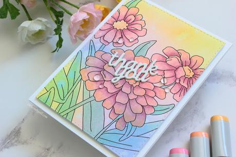 Floral Thank You Card with Suzy's Prints