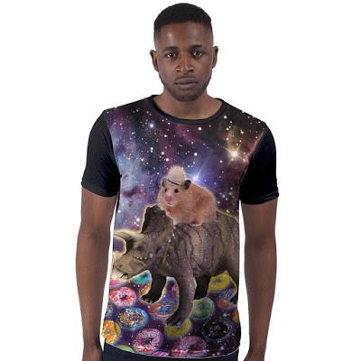 Hamster Riding Dinosaur