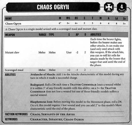 Perfiles de W40K de las minis de Traitor Command, filtrados Perfiles de W40K de las minis de Traitor Command, filtrados