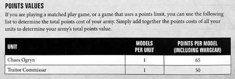 Perfiles de W40K de las minis de Traitor Command, filtrados Perfiles de W40K de las minis de Traitor Command, filtrados