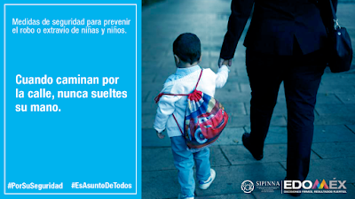 EMITE SIPINNA EDOMÉX RECOMENDACIONES PARA EVITAR EXTRAVÍO DE MENORES
