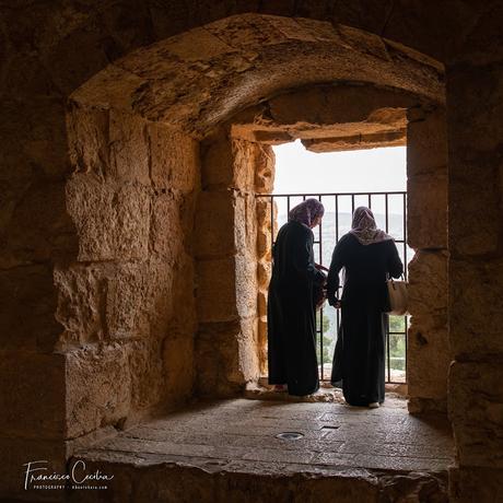 Ventana en el muro del castillo de Ajlun Viajes_abuelohara_Jordania