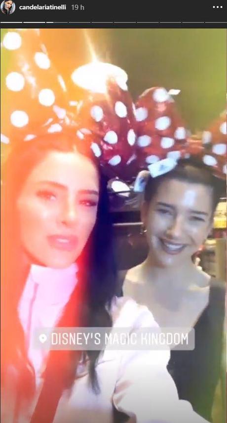 Después de polemizar con la “macrisis”, Cande Tinelli disfruta de Disney