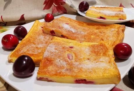 PASTEL DE CIRUELAS ROJAS (CLAFOUTIS)