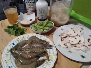 LANGOSTINOS CON ARROZ Y LECHE DE COCO LANGOSTINOS CON ARROZ Y LECHE DE COCO
