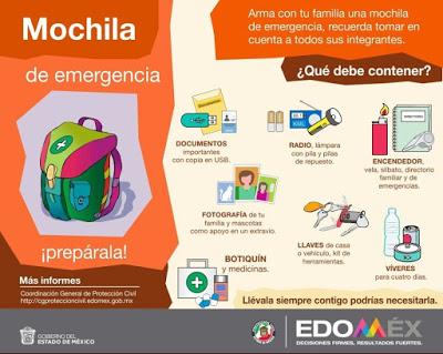 INVITA PROTECCIÓN CIVIL A CONTAR CON UN PLAN FAMILIAR EN CASOS DE EMERGENCIA