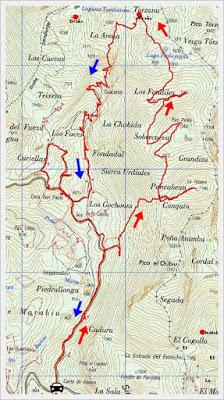 Santana-Pico Peláu-Fos de la Yegua-Cuacartel-Braña Mayor