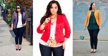 10+ Outfits con blazer para gorditas