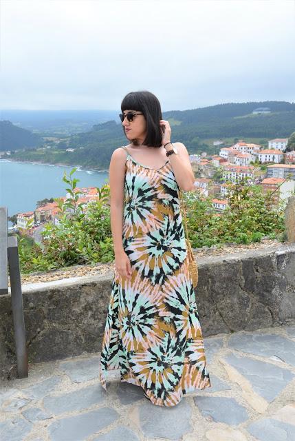 Maxi vestido tie dye