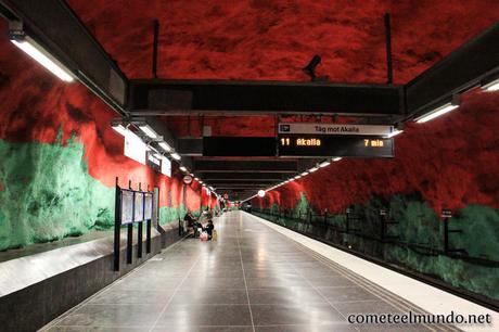 arte-suburbano-estocolmo Que ver en Estocolmo en 3 días [¡Ruta, consejos y ahorra!]