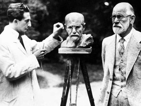 Freud posando para Olem Nemon