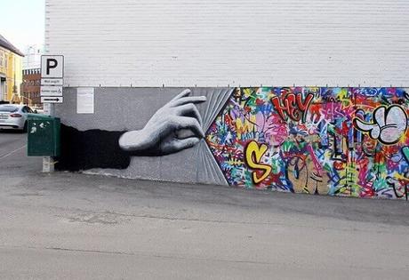 Grafitis gigantes en Noruega por Martin Whatson