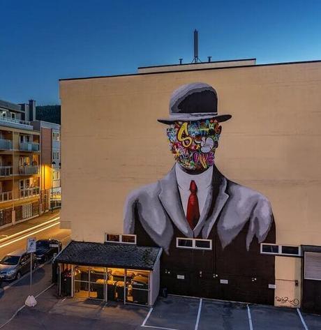 Grafitis gigantes en Noruega por Martin Whatson