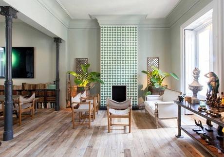 decoralinks | chimenea revestida de azulejo marroqui