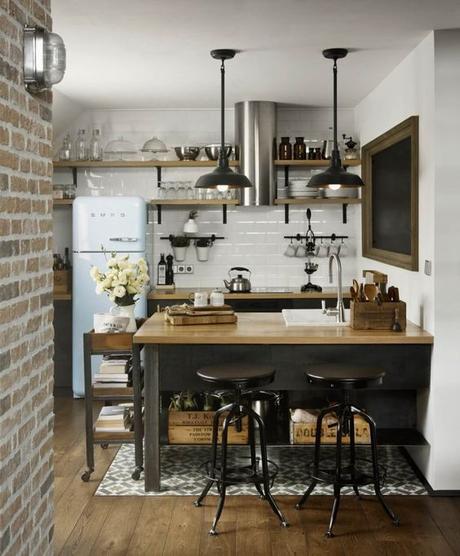 3 en 1: Apartamento, ático y loft de estilo industrial