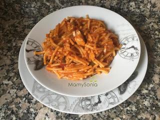 FIDEOS CON CABALLA DE LATA EN OLLA NEWCHEF TASTY