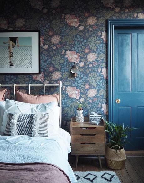 El papel pintado floral, el protagonista de tu dormitorio El papel pintado floral, el protagonista de tu dormitorio