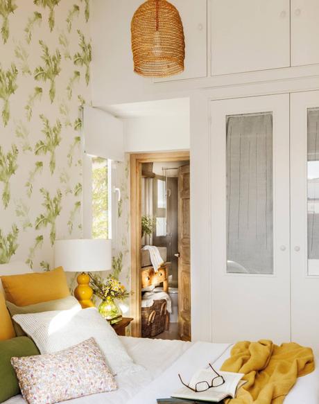 El papel pintado floral, el protagonista de tu dormitorio El papel pintado floral, el protagonista de tu dormitorio