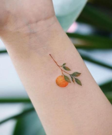 tatuajes-pequeños-naranja