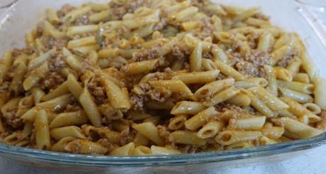 Macarrones con salsa boloñesa en Thermomix