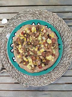 Pizza con masa de brócoli - Sin leche, sin huevo, sin gluten Pizza con masa de brócoli - Sin leche, sin huevo, sin gluten