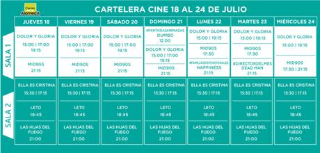 Esta es la Cartelera del Centro Arte Alameda del jueves 18 al miércoles 24 de Julio