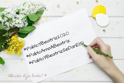 Listado hashtags boda