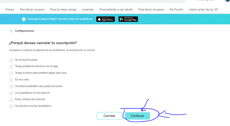 Como cancelar tu suscripción en Beek