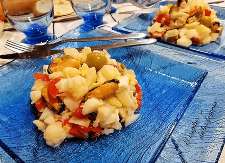 ENSALADILLA DE COLIFLOR Y MEJILLONES EN ESCABECHE