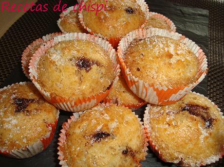 MAGDALENAS RELLENAS DE CHOCOLATE