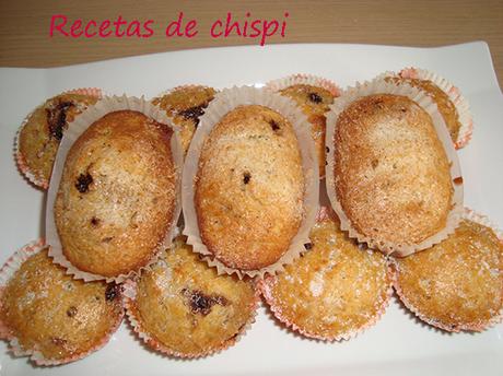 MAGDALENAS RELLENAS DE CHOCOLATE