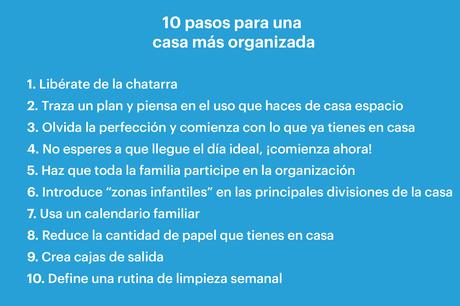 10 pasos para tener una casa organizada 10 pasos para tener una casa organizada