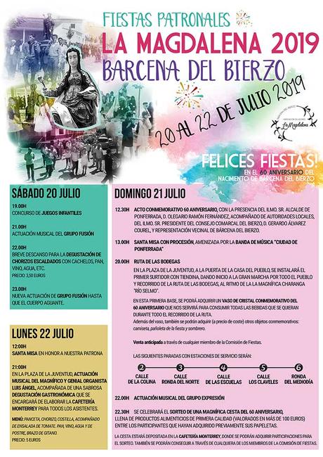 Fiestas de la Magdalena en Bárcena del Bierzo